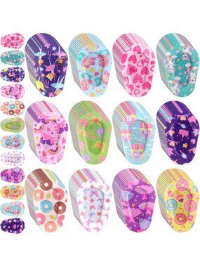 120 Pcs Colorful Kids Eye Patches - Breathable Light Blocking Adhesive Bandages